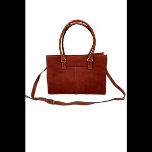 Patricia Nash Leather Primrose Satchel Fox Nucbuck